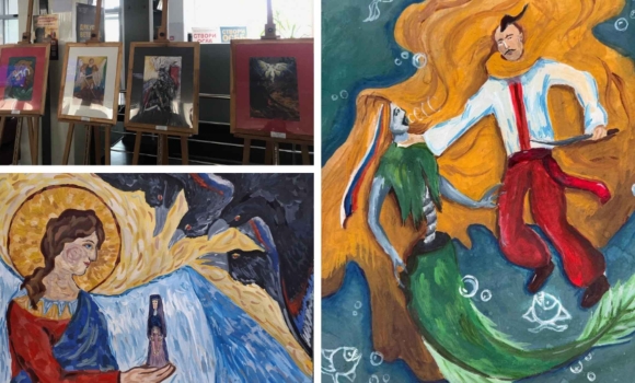 До четвертих роковин повномасштабного вторгнення у Вінниці відкрили виставку дитячих картин До четвертих роковин повномасштабного вторгнення у Вінниці відкрили виставку дитячих картин