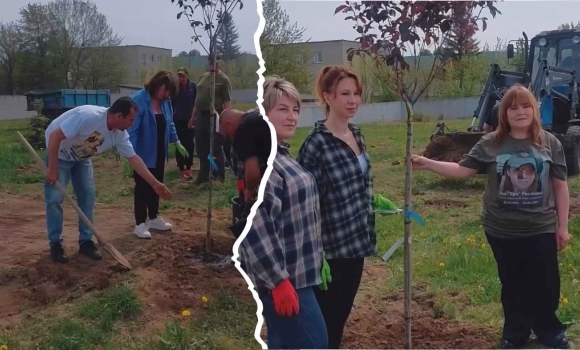 У Вінниці на Сабарівському кладовищі висадили алею сакур у пам’ять про загиблих Героїв У Вінниці на Сабарівському кладовищі висадили алею сакур у пам’ять про загиблих Героїв